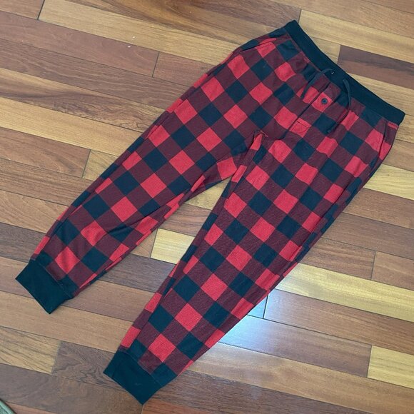 Plaid Pajama Pants Joggers size Medium - Picture 1 of 6